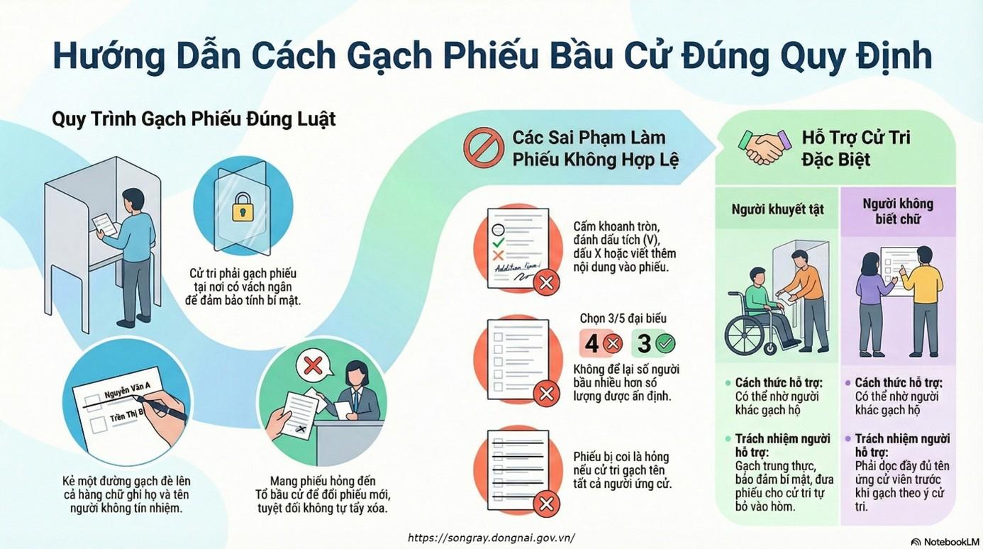 HƯỚNG DẪN CÁCH GHI PHIẾU BẦU CỬ