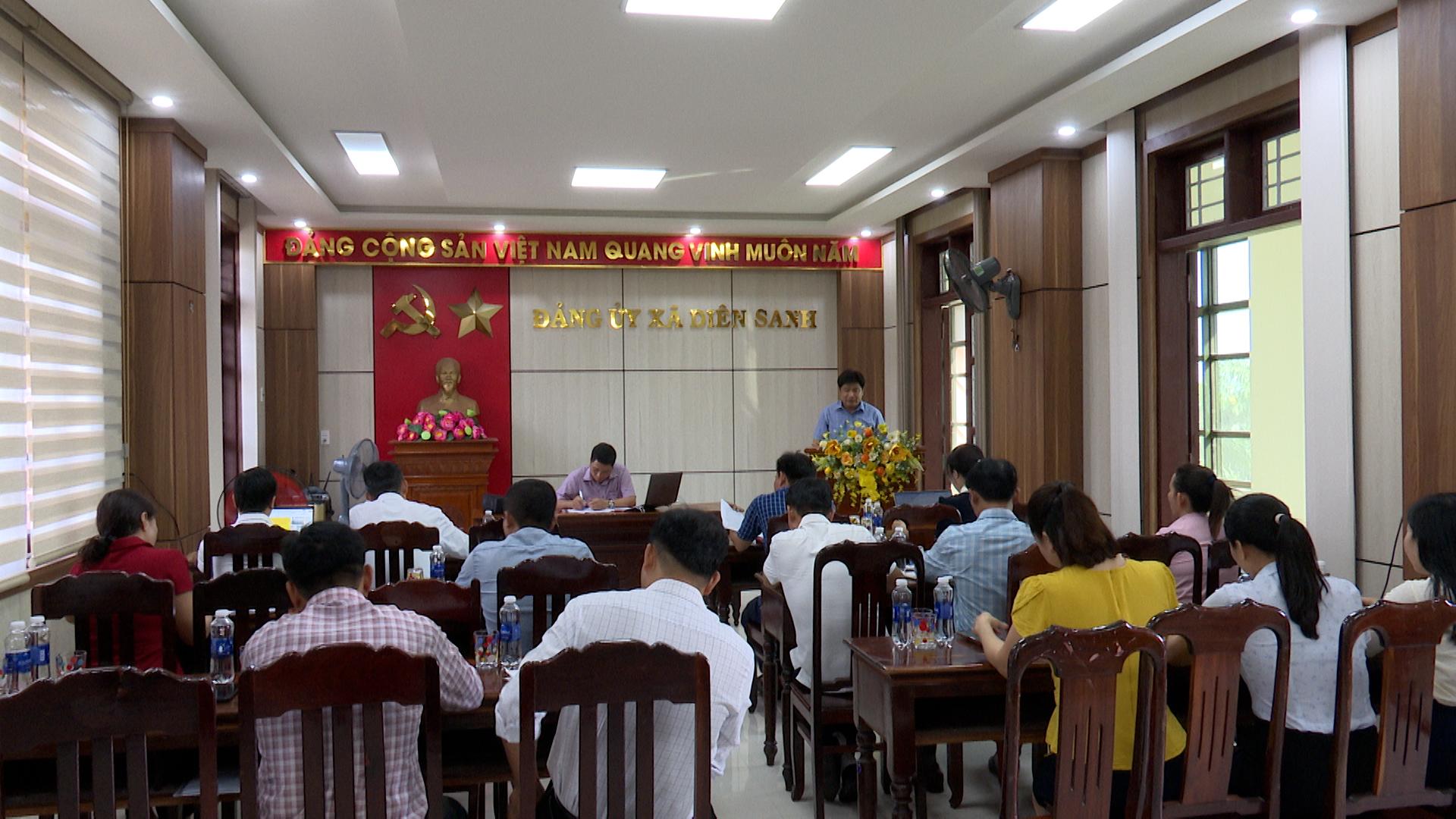 Hội nghị giao ban các Tổ Chỉ đạo, dự sinh hoạt chi bộ khu dân cư trực thuộc Đảng ủy xã