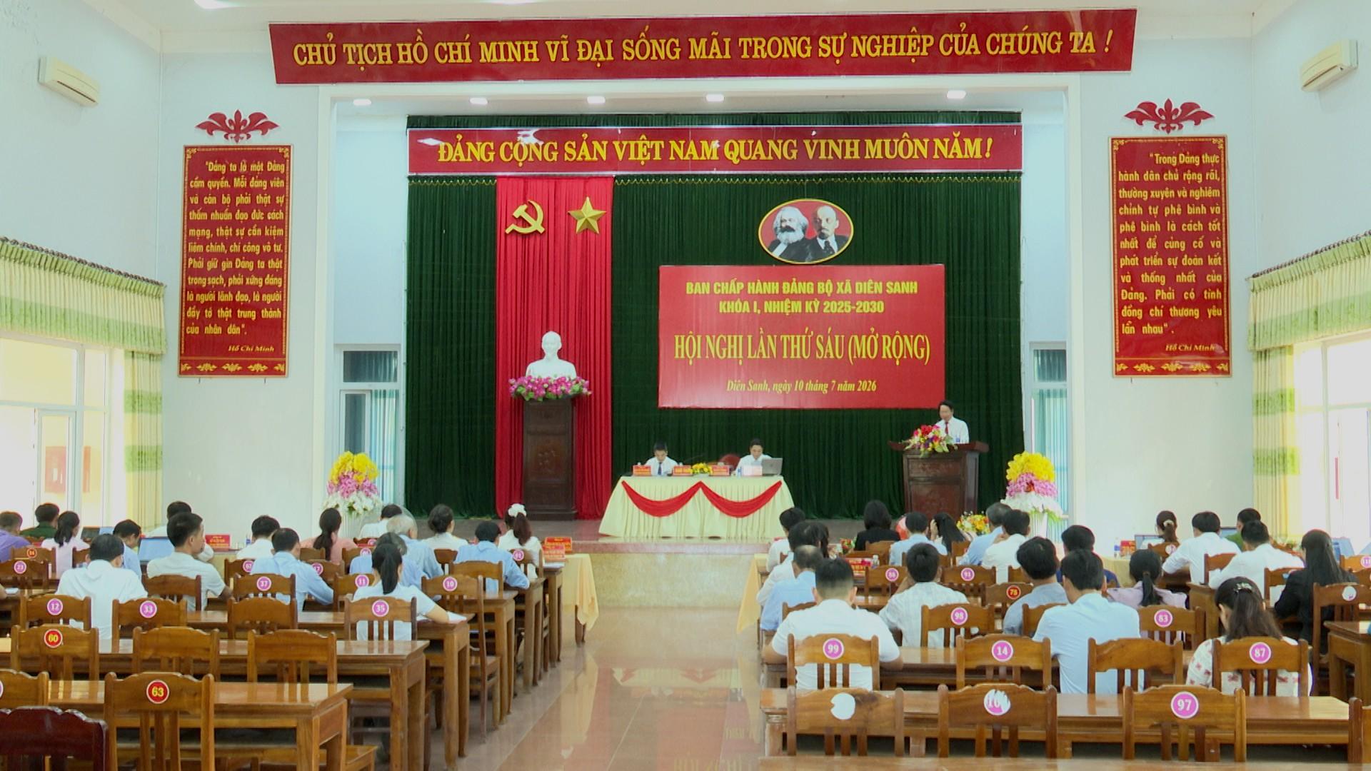 Hội nghị Ban chấp hành Đảng bộ lần thứ Sáu (mở rộng) sơ kết 6 tháng đầu năm 2026