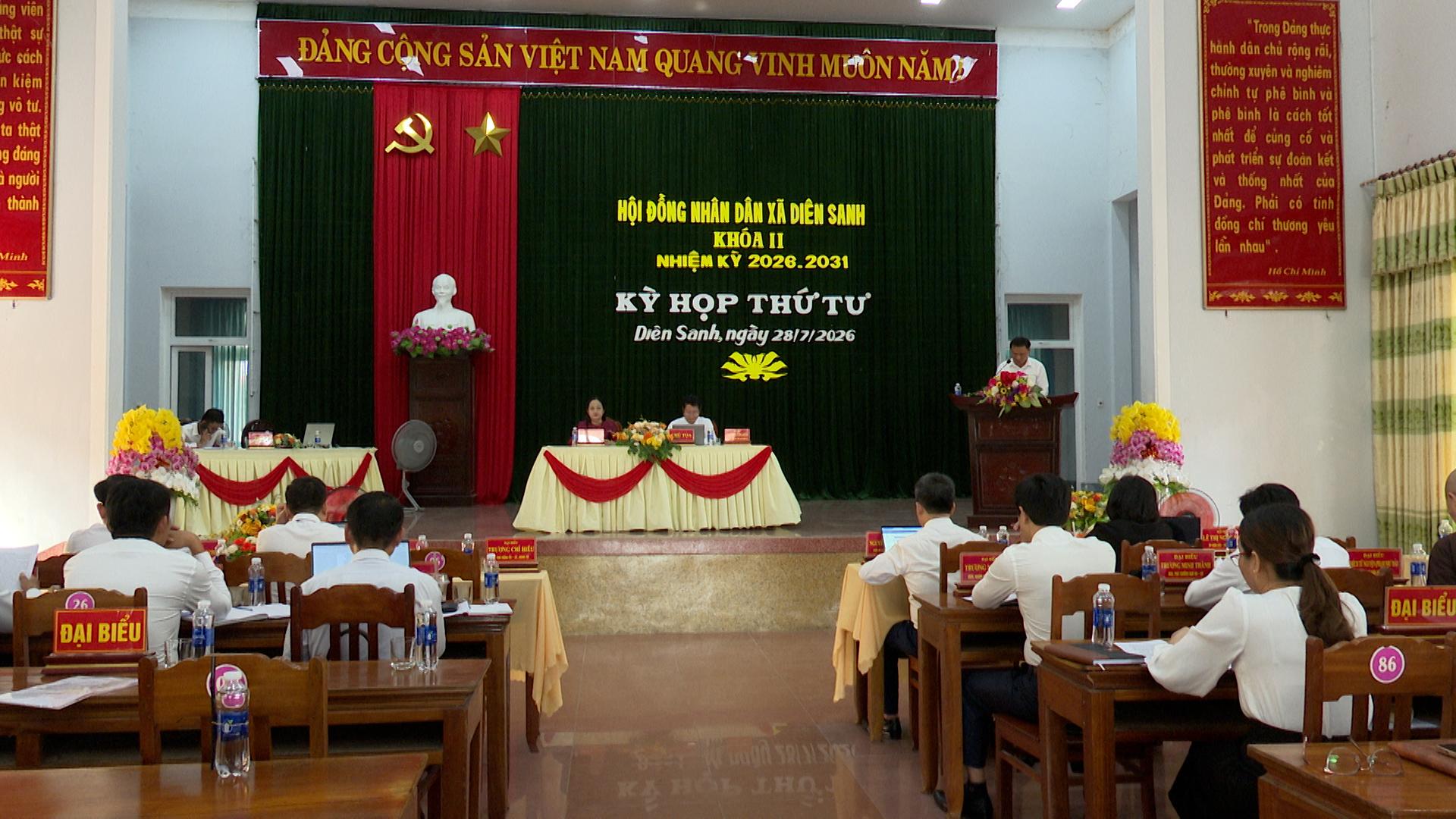 Khai mạc Kỳ họp thứ 4 HĐND xã khóa II, nhiệm kỳ 2026-2031