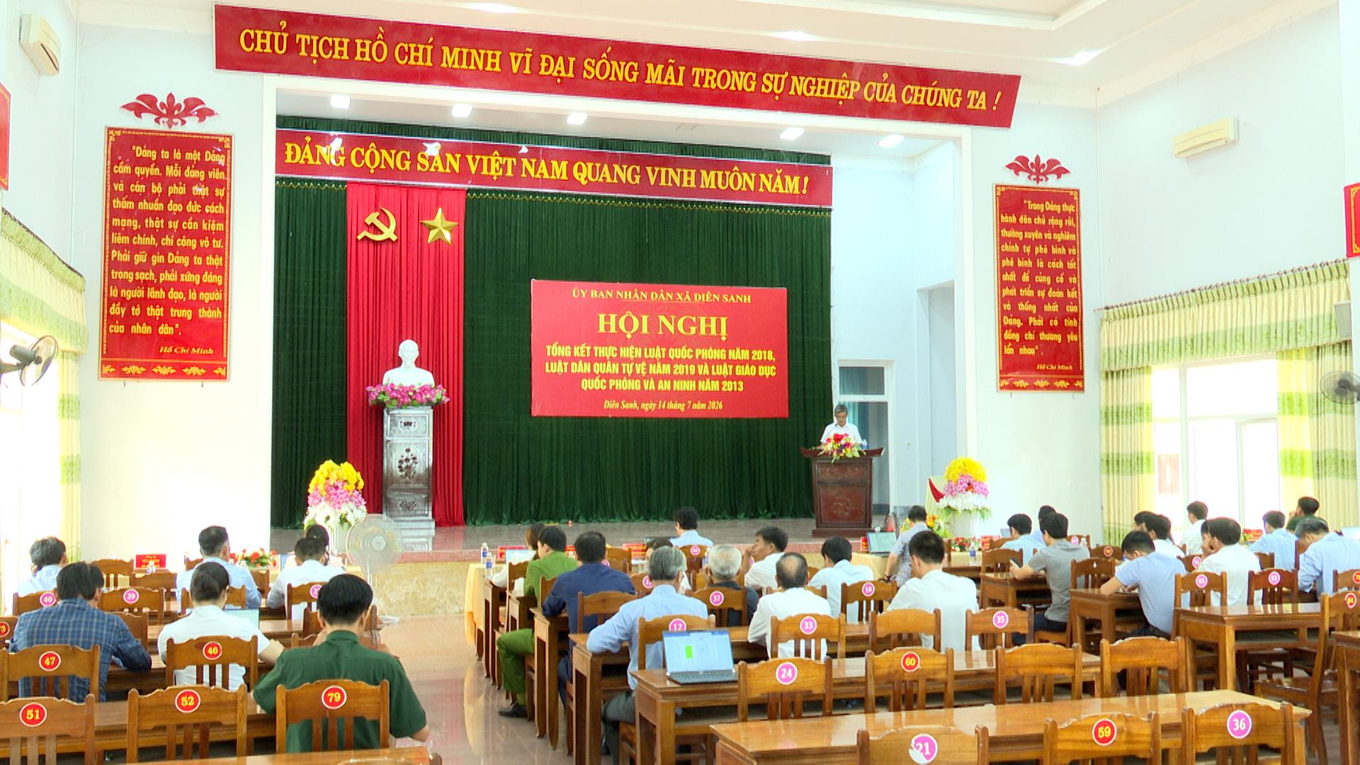 Hội nghị tổng kết thi hành Luật Quốc phòng, Luật Dân quân tự vệ và Luật Giáo dục quốc phòng và an...