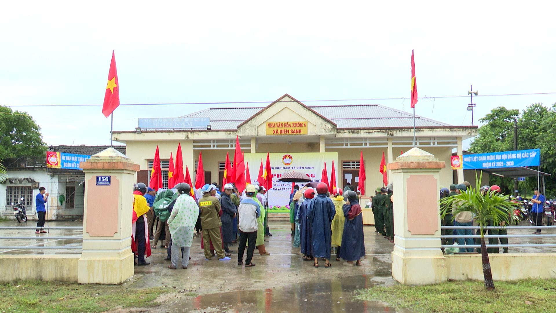 Lễ phát động phong trào thi đua yêu nước chào mừng Đại hội Đảng bộ xã Diên Sanh lần thứ I.